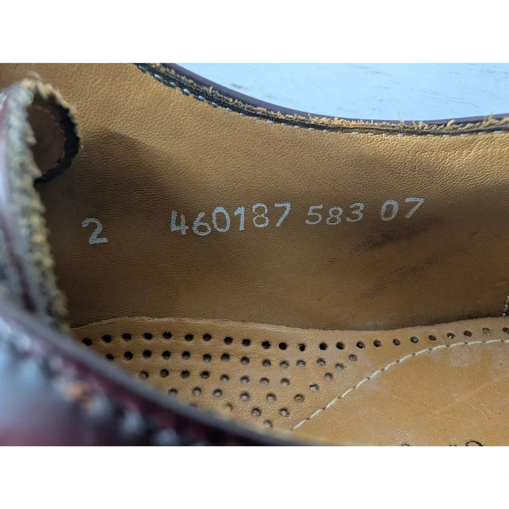 Florsheim Comfortech Oxford Shoes Mens Size 9M Burgundy Leather Cap Toe 30626